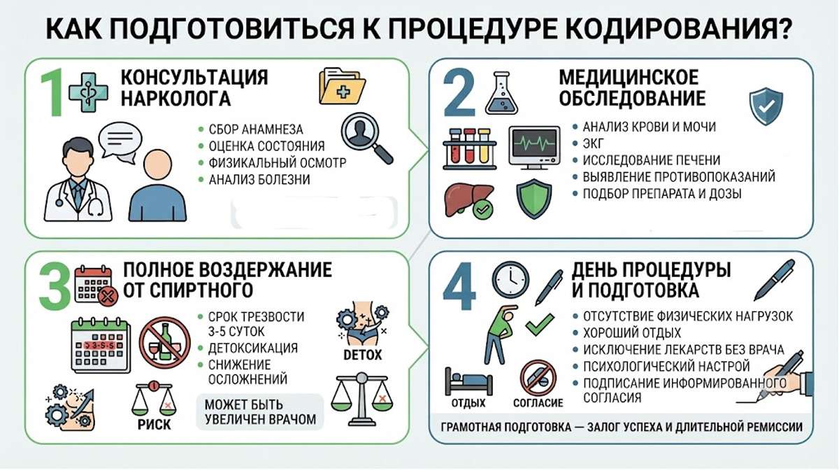 Инфографика, иллюстрирующая четыре этапа подготовки к кодированию Алгоминал.